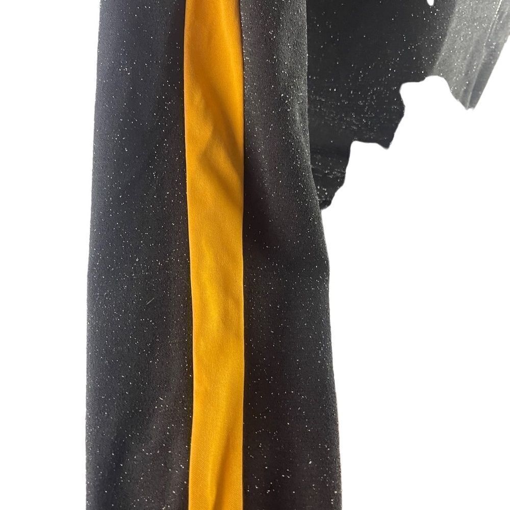 Wild Fable Y2K style track zip up sparkly jacket mustard yellow stripes s sz XS‎ - Picture 5 of 11